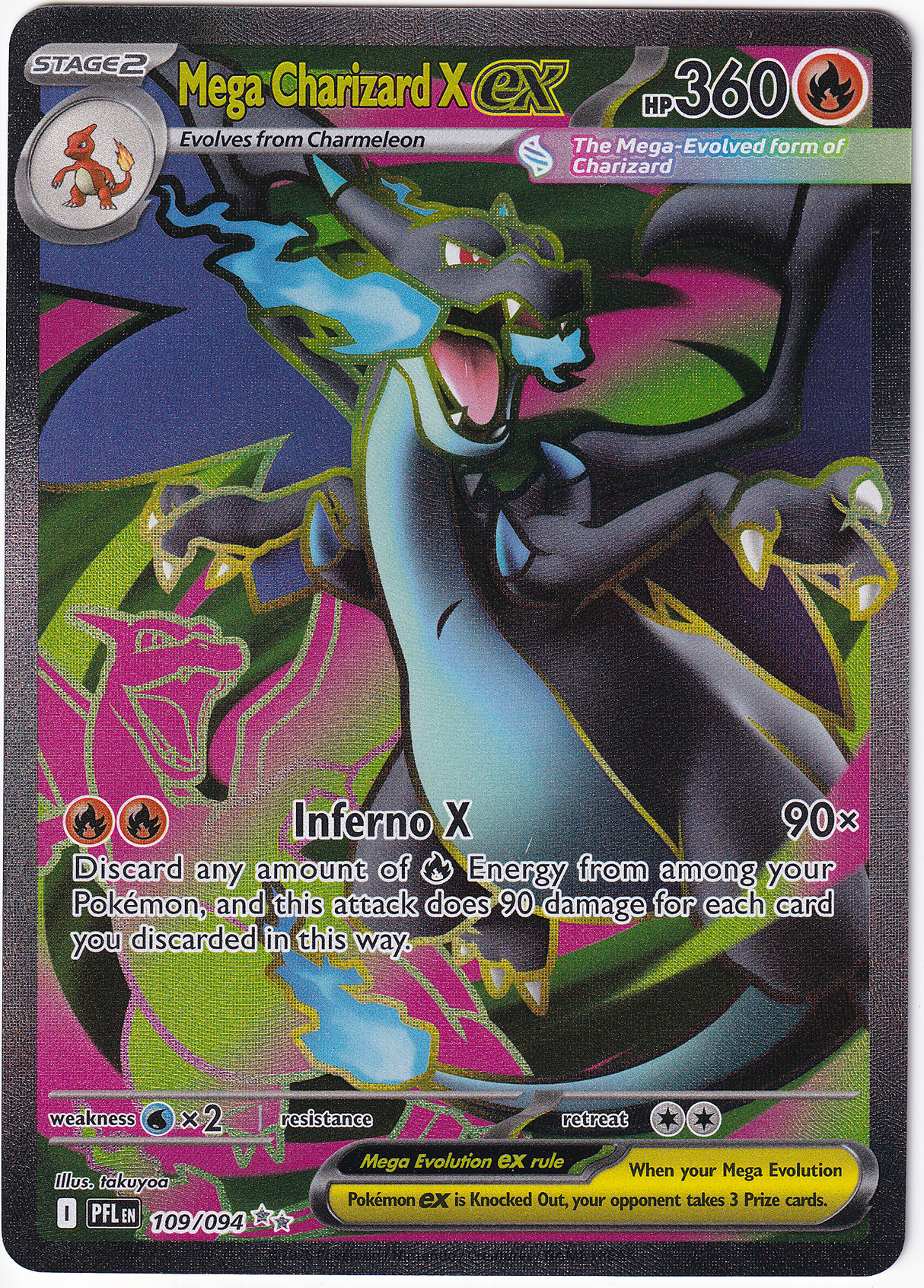 Pokémon Phantasmal Flames – Mega Charizard X EX Full Art - Infinity TCG