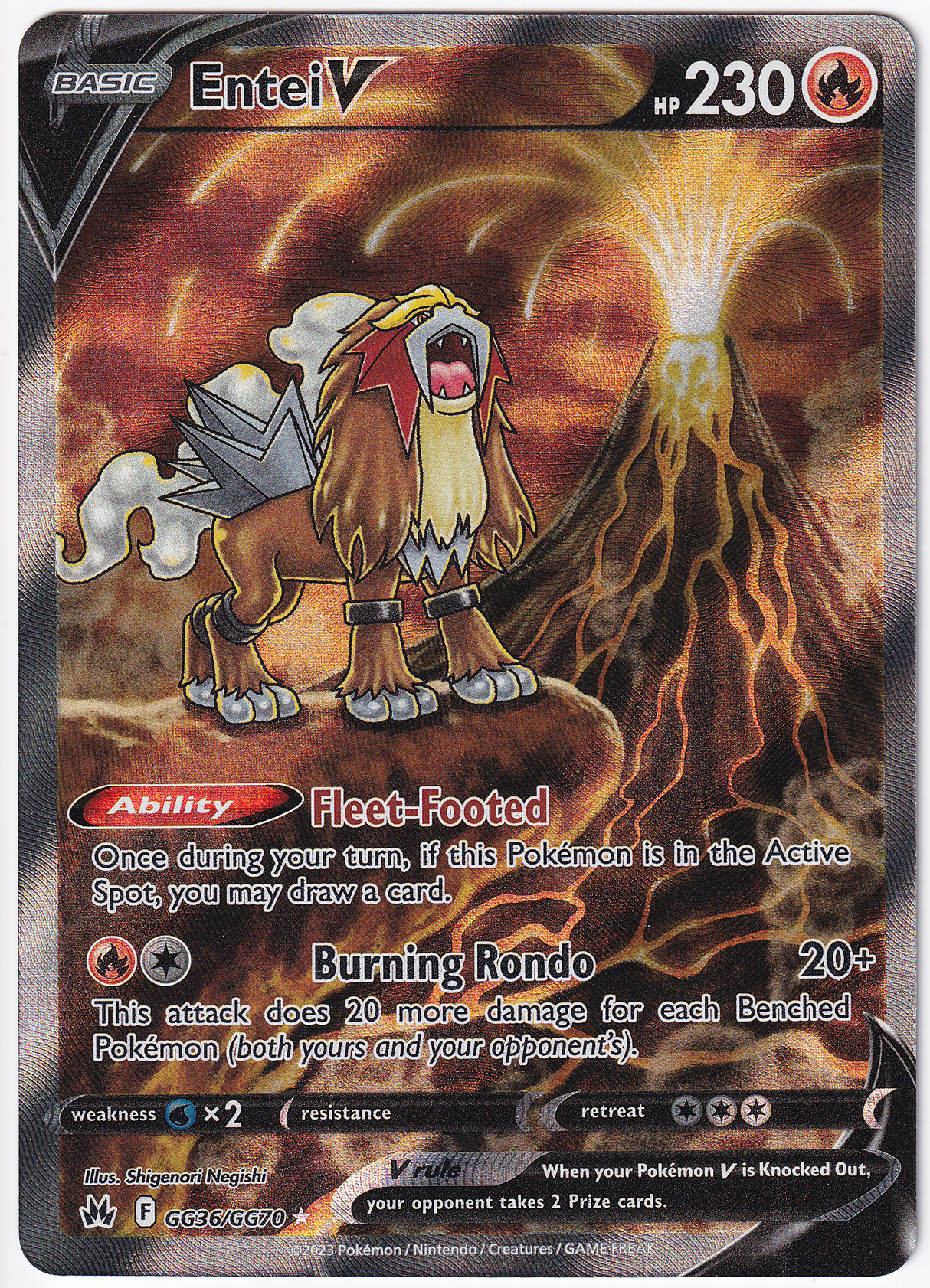 Pokémon Crown Zenith – Entei V - Infinity TCG