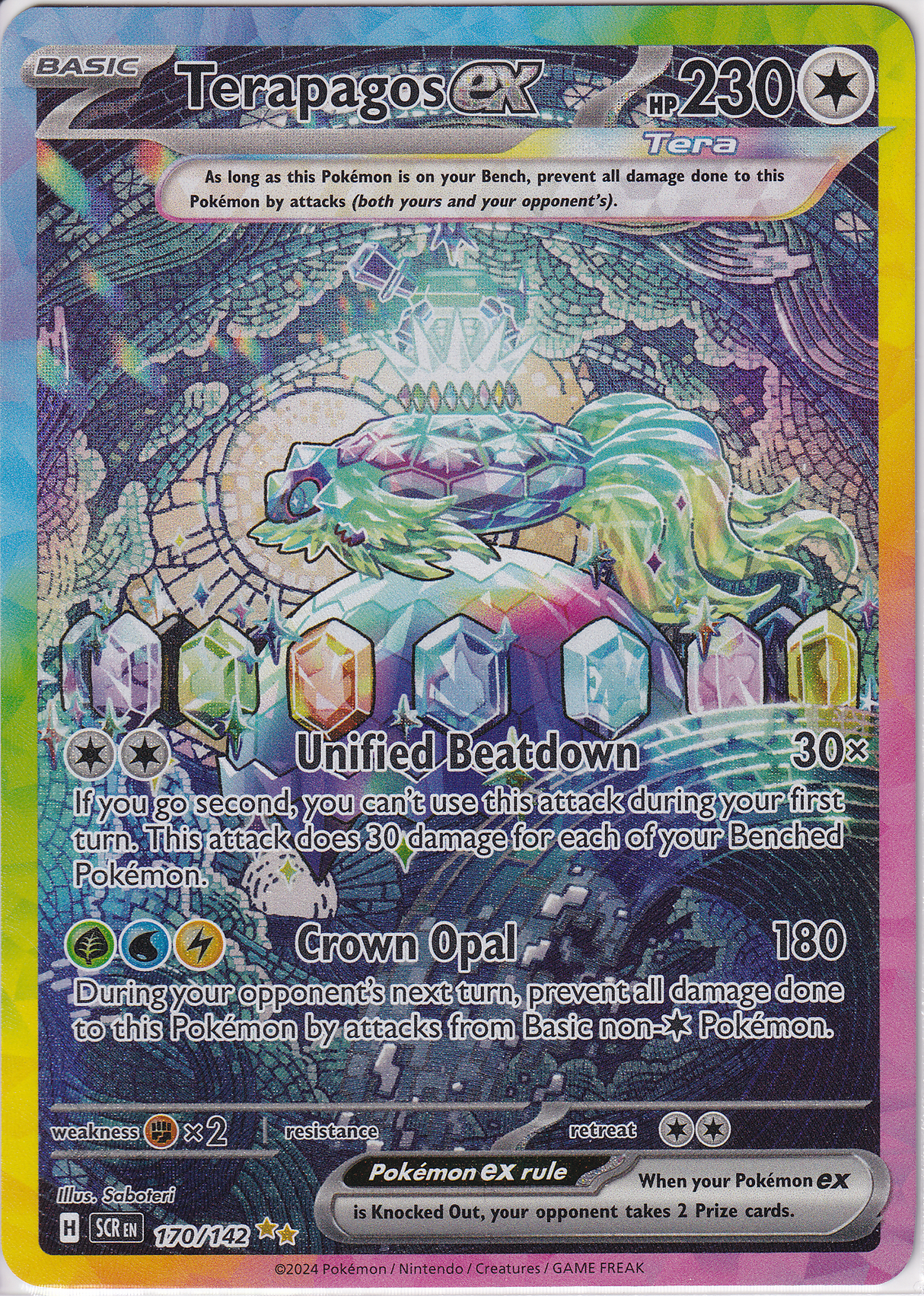 Pokémon Stellar Crown – Terapagos EX SAR - Infinity TCG