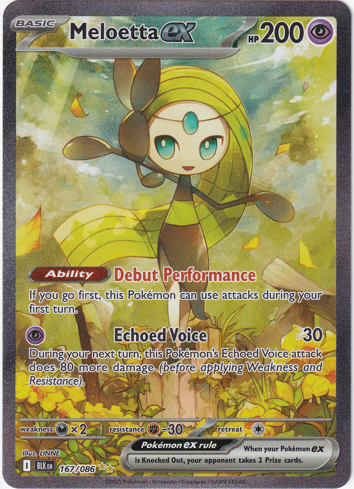 Pokémon Black Bolt – Meloetta EX SAR - Infinity TCG
