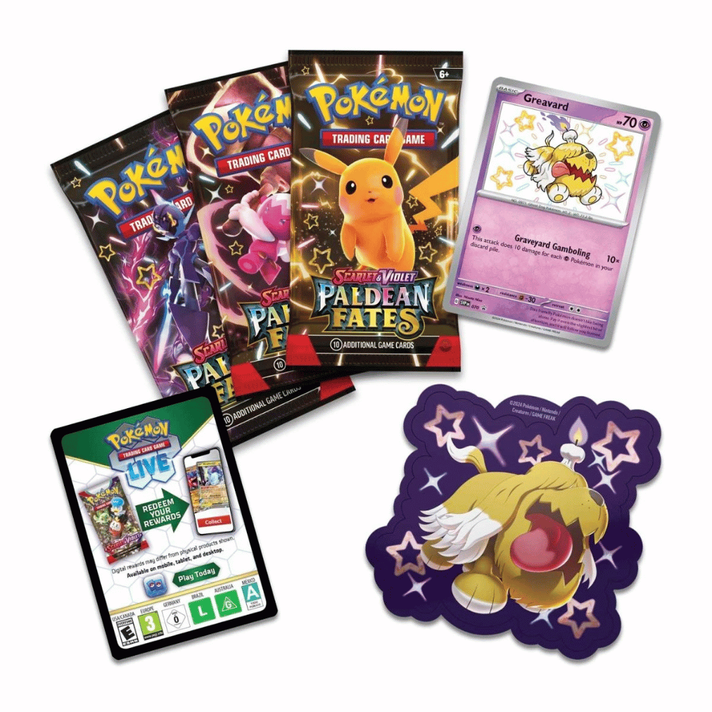 Pokémon - Scarlet & Violet - Paldean Fates - Greavard Tech Sticker Collection - Infinity TCG