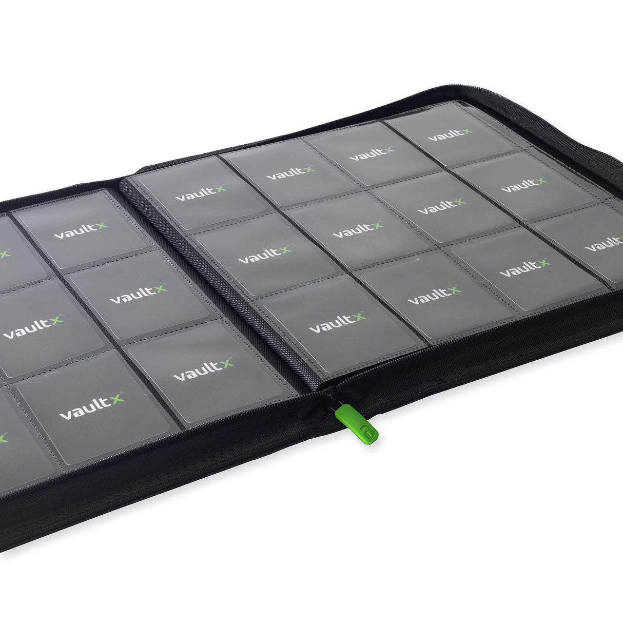 Vault X - 12-Pocket Exo-Tec® - Zip Binder - Black - My Store