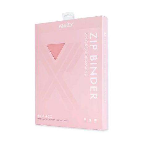 Vault X - 9-Pocket Exo-Tec® - Zip Binder - Just Pink - My Store