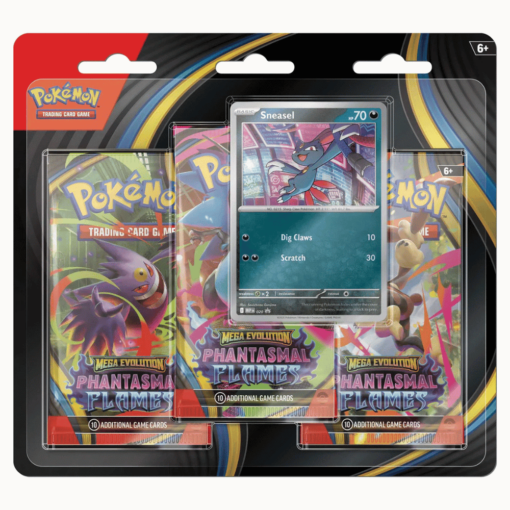 Pokémon - Mega - Phantasmal Flames - 3-Pack Blister Random Art