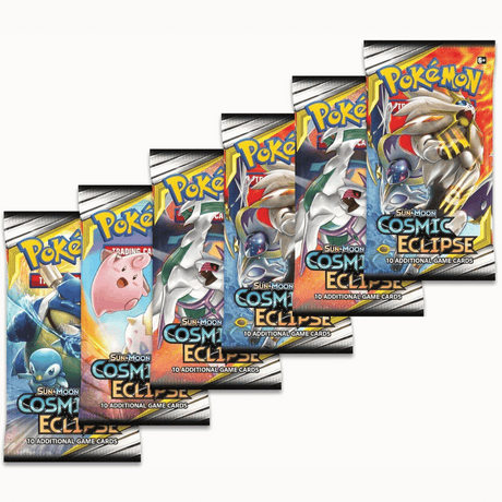 pokemon cosmic eclipse booster packs Plug with Cardboard packaging around the pack Pokmon - Cosmic Eclipse