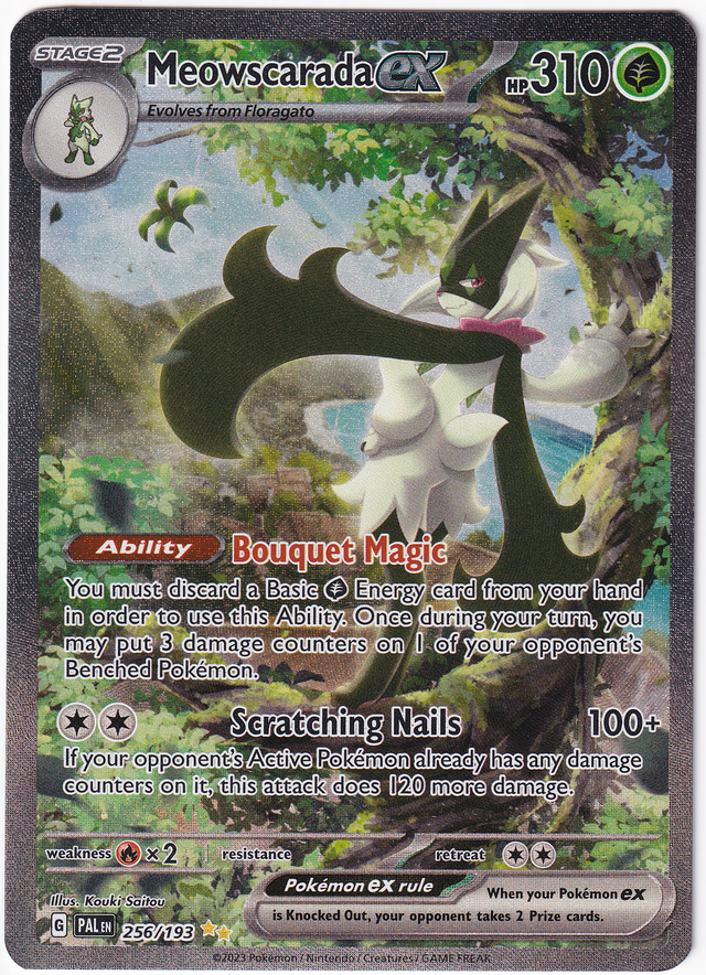 Pokémon Paldea Evolved – Meowscarada EX SAR - Infinity TCG