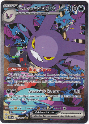 Pokémon Destined Rivals – Team Rocket’s Crobat ex SAR - Infinity TCG
