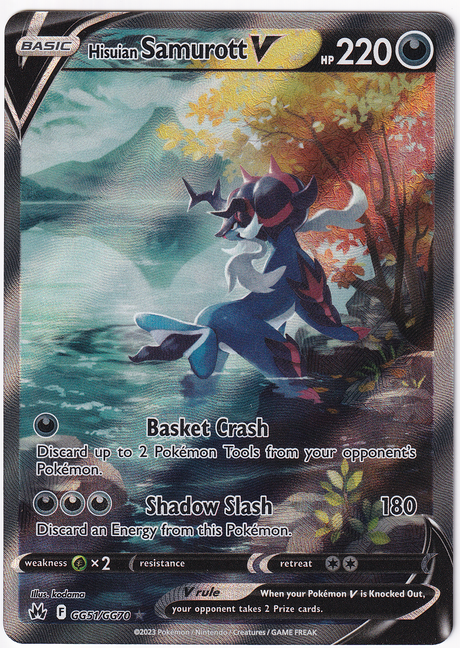 Pokémon Crown Zenith – Hisuian Samurott V - Infinity TCG
