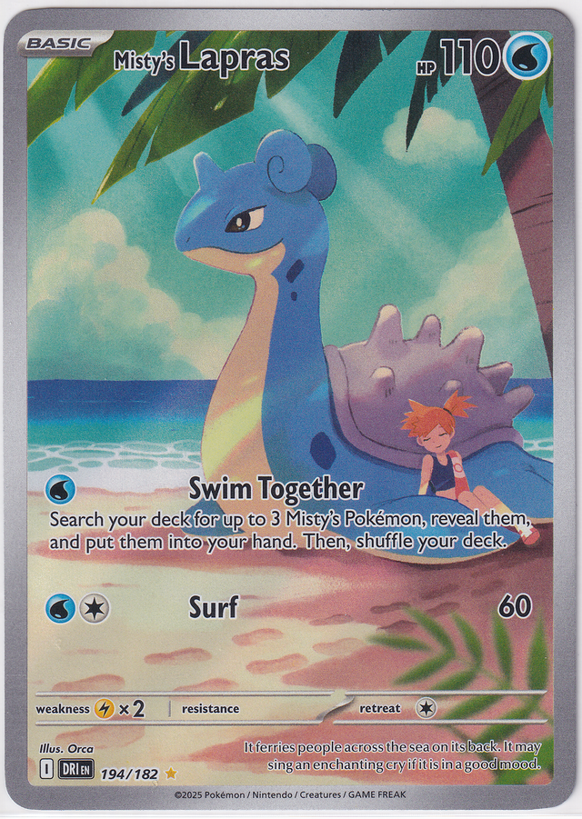 Pokémon Destined Rivals – Misty’s Lapras - Infinity TCG