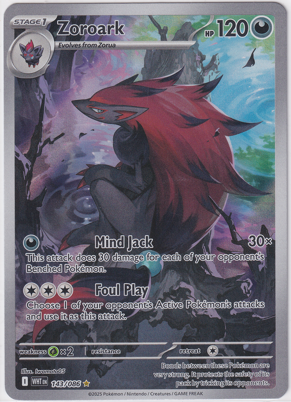 Pokémon White Flare – Zoroark Illustration Rare - Infinity TCG