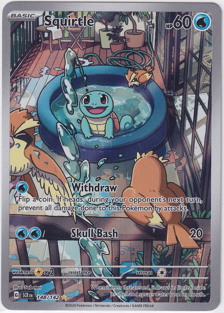 Pokémon Stellar Crown – Squirtle Illustration Rare - Infinity TCG