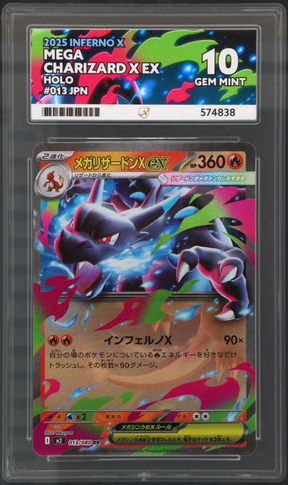 Pokémon  Inferno X - Mega Charizard Ex 013/080 Japanese ACE 10 - Infinity TCG