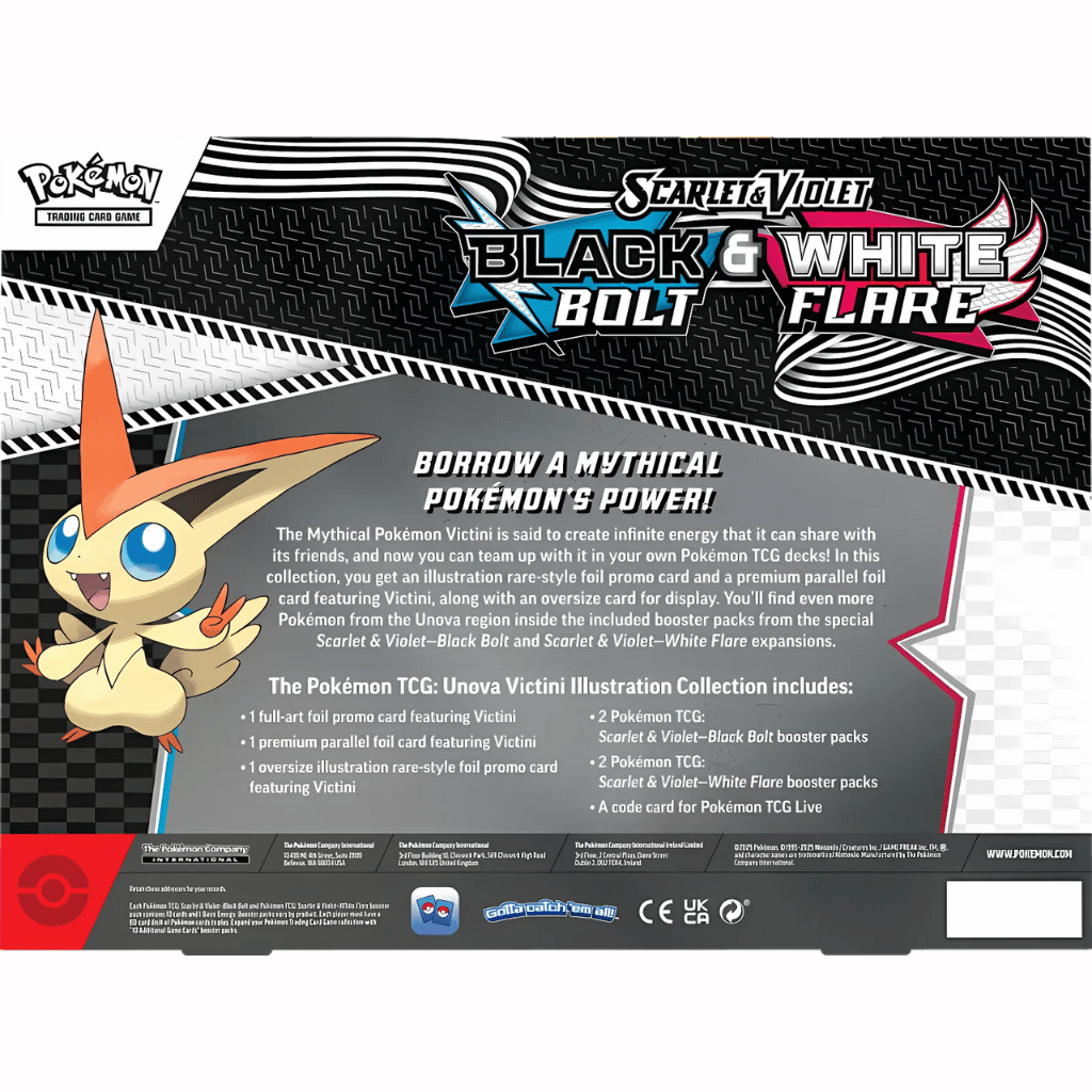 Pokémon - Scarlet & Violet - Black Bolt & White Flare - Unova Victini Illustration Collection