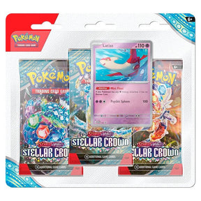 Pokemon - Scarlet & Violet - Stellar Crown - 3 Pack Blister - Latias - My Store