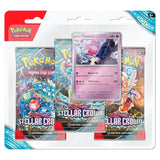 Pokemon - Scarlet & Violet - Stellar Crown - 3 Pack Blister - Tinkaton - My Store